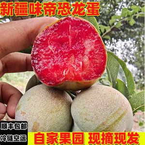新疆味帝红肉恐龙蛋鲜果正宗好吃青皮红肉杏李子孕妇水果新鲜包邮