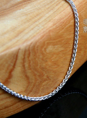 天醉电镀白金锁骨链饰品老银匠