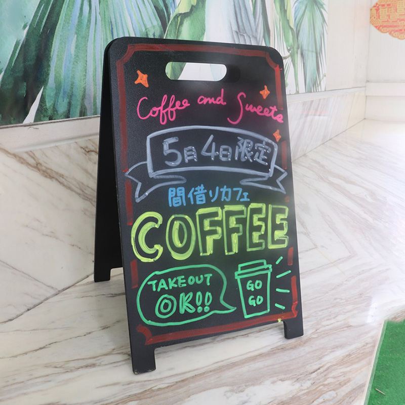 店铺吧台小黑板广告牌桌面商用双面展示板手绘菜单价格牌立式可擦