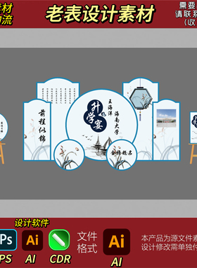 新款升学宴酒店宣传谢师宴浅蓝色金榜题名小红同款出片ai素材文件