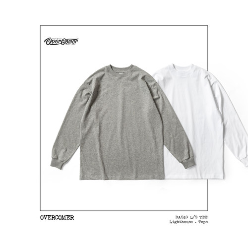 REMOCREVO BASIC L/S T全棉长袖T两件装 合身剪裁 内穿外搭