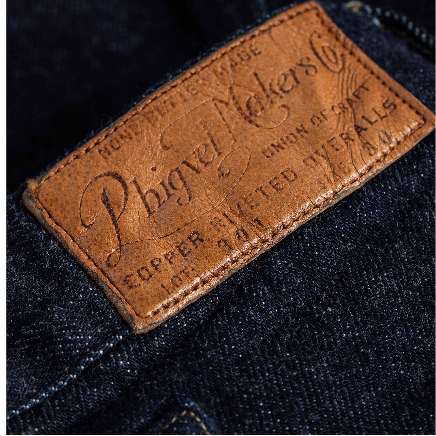 PHIGVEL MAKERS 经典五袋宽松阔腿牛仔裤日本制 12OZ Kibata工艺