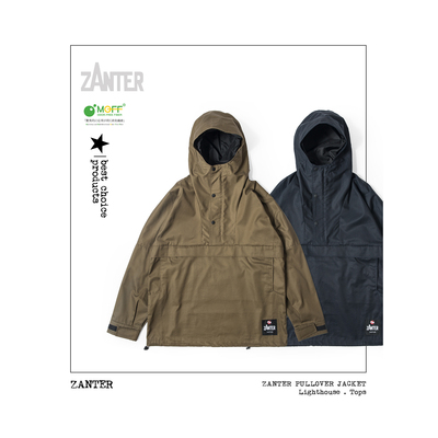 ZANTER 露营骑行日常休闲套头风衣外套 防风雨Ventile面料 MN6903