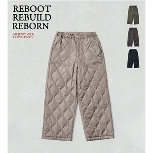 TAION日系宽松羽绒裤 冬季户外露营通勤 可束脚工装风保暖长裤