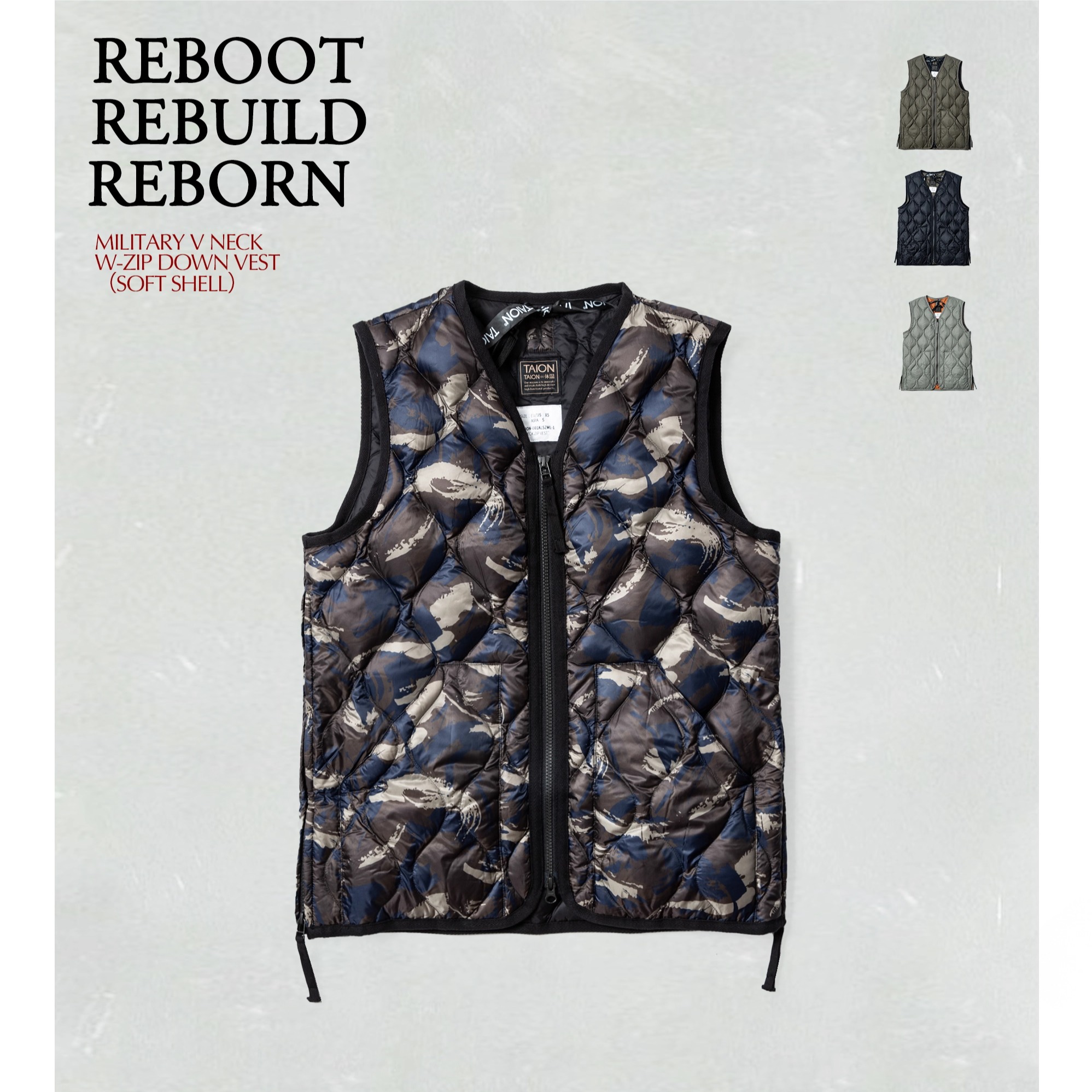 TAION都市户外超人气百搭绗缝羽绒马甲内搭外穿打底保暖背心