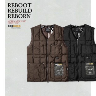 温暖与型格兼备TAION工装羽绒马甲carhartt风格 高保暖防撕裂轻量