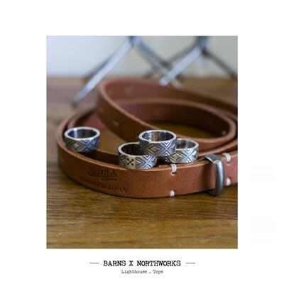 联名限定 BARNS X NORTHWORKS 限定 职人手作 TEEPEE纹饰纯银戒指