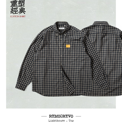 REMOCREVO 经典衬衣 格子长袖衬衫 OC25SH381