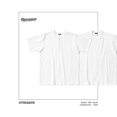 REMOCREVO BASIC TEE PACK 全棉基础亨利领、圆领TEE套装