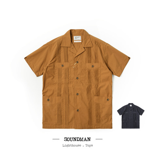 soundman夏日新宠古巴休闲短袖