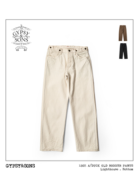 骨感廓形 GypsySons 15oz军规帆布伐木工裤 蓝标直筒长裤可搭背带