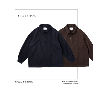 日系简约长袖 Hand 一衣穿三季 POLO 限定羊羔毛套头衫 Still