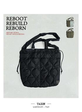 TAION MILITARY LINE 绗缝工艺羽绒大容量头盔男女斜挎包 S01ML-1