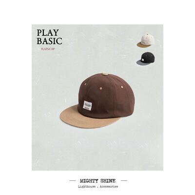 Mighty Shine 轻磅双色帆布帽 四季百搭男女纯棉棒球帽 1221003