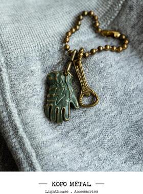 KOPO METAL 机车骑士风格 摩托车钥匙圈点睛挂饰 台湾职人手工制