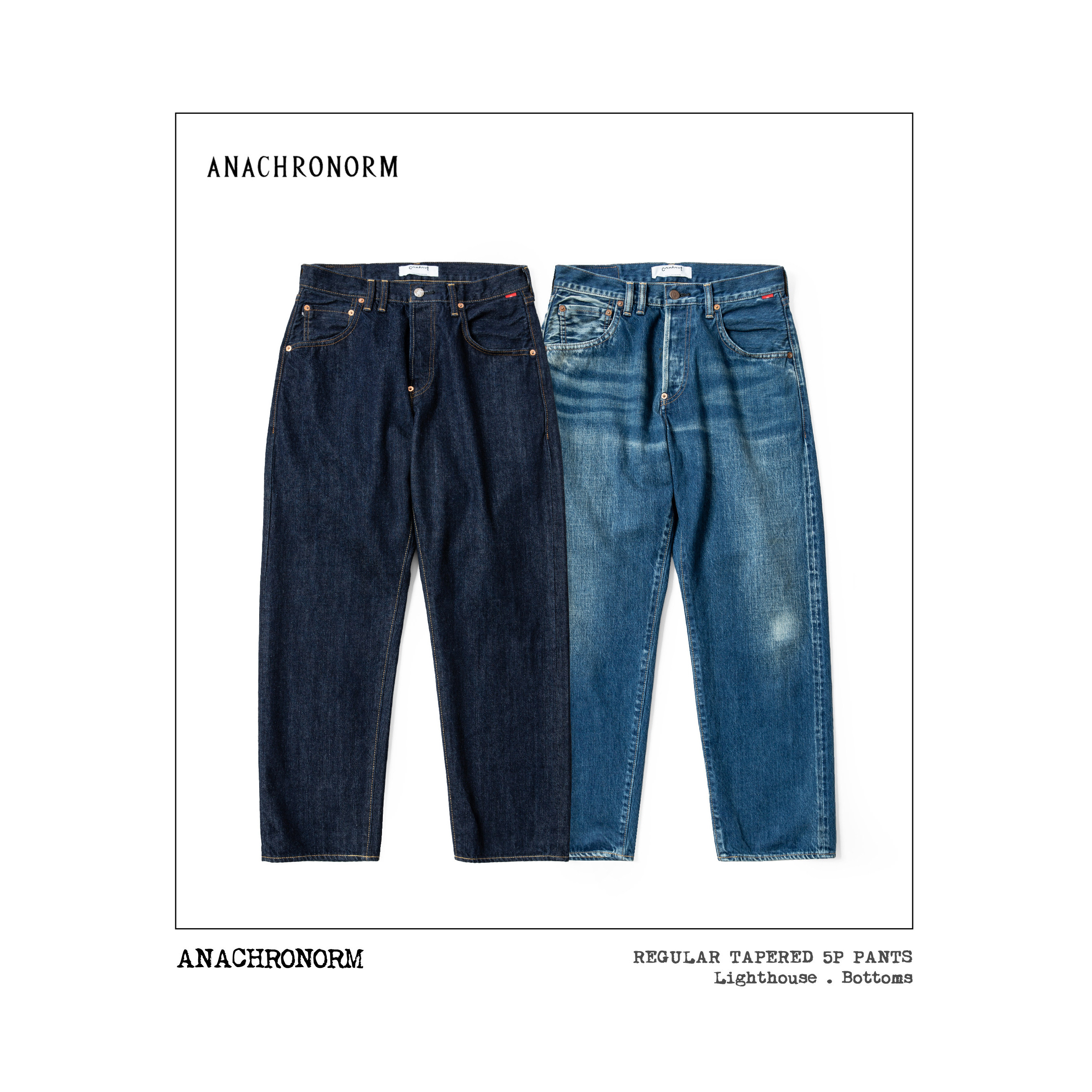 ANACHRONORM 亚洲版型五袋牛仔裤 一年水洗做旧 赤耳丹宁长裤,男装,牛仔裤,淘宝优惠券,粉丝福利购,淘宝优惠卷