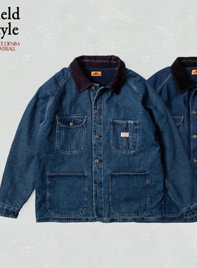 KRIFF MAYER丹宁抓绒连体衣 11盎司复古工装冬季保暖男女同款外套