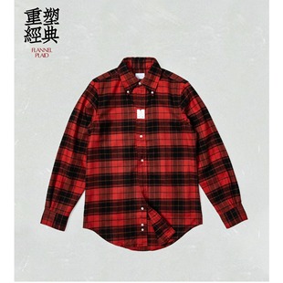 林芳亨监修Far East Manufacturing复古工装风法兰绒衬衫绒面丰满