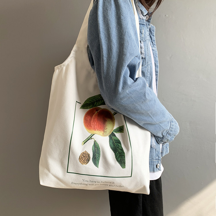 帆布包女单肩文艺森日系韩版ins复古慵懒风ulzzang大学生环保袋棉