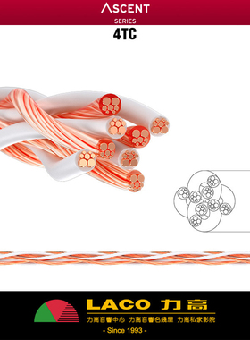 定制力高行货原装美国金宝Kimber Kable 4TC纯铜发烧喇叭散线1M