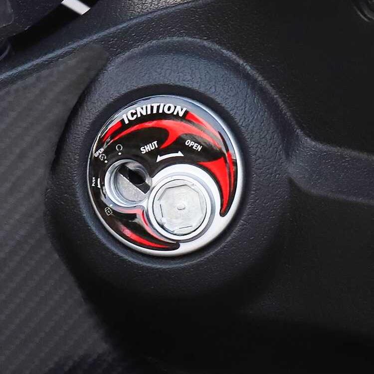 轻骑铃木摩托车小海豚电门锁贴纸