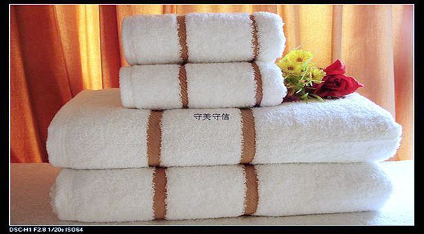 正品五星酒店澳门四件套松软浴巾