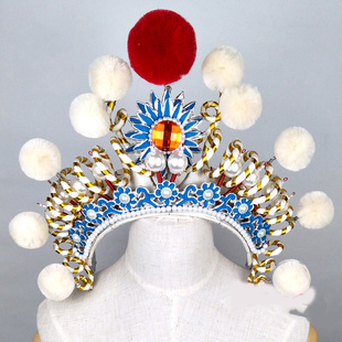 戏曲戏剧白蛇传古装影视配饰头饰青蛇列子盔帽青白蛇额子演出头饰