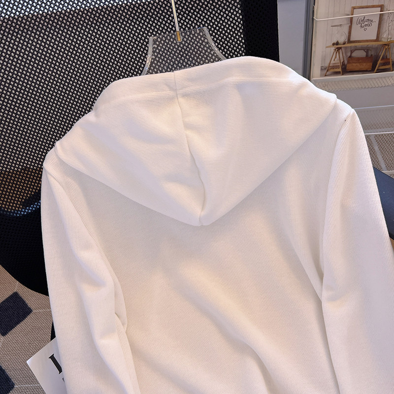 CLEARANCE PICKS UP THE BIG BRAND SPRING AND AUTUMN HOODED SWEATSHIRT WOMENS 2024 NEW DESIGN NICHE LONG-SLEEVED UNDERSHIRT TOP