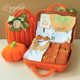 婴儿礼盒小南瓜橙橘色小宝宝春秋冬款 哈衣纯棉针织毛衣套装 送礼物