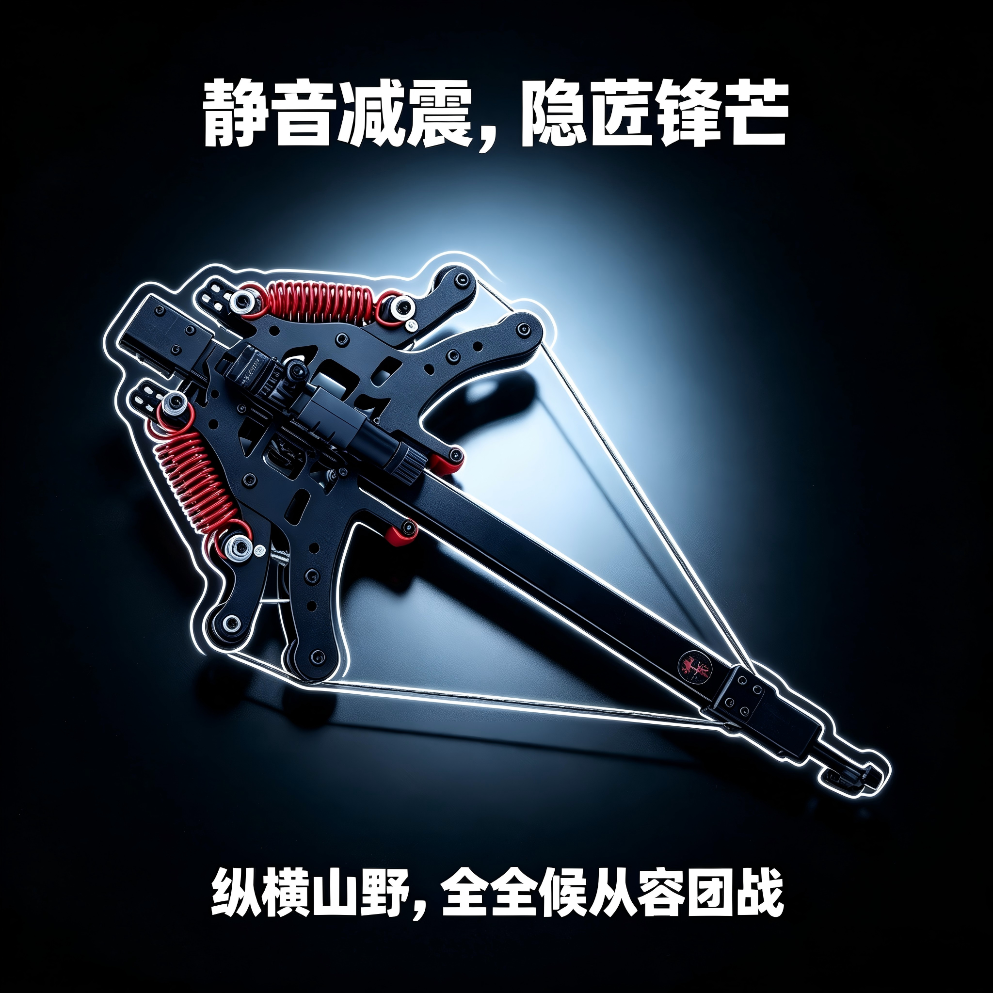毒蛇40连发激光高精度弹弓