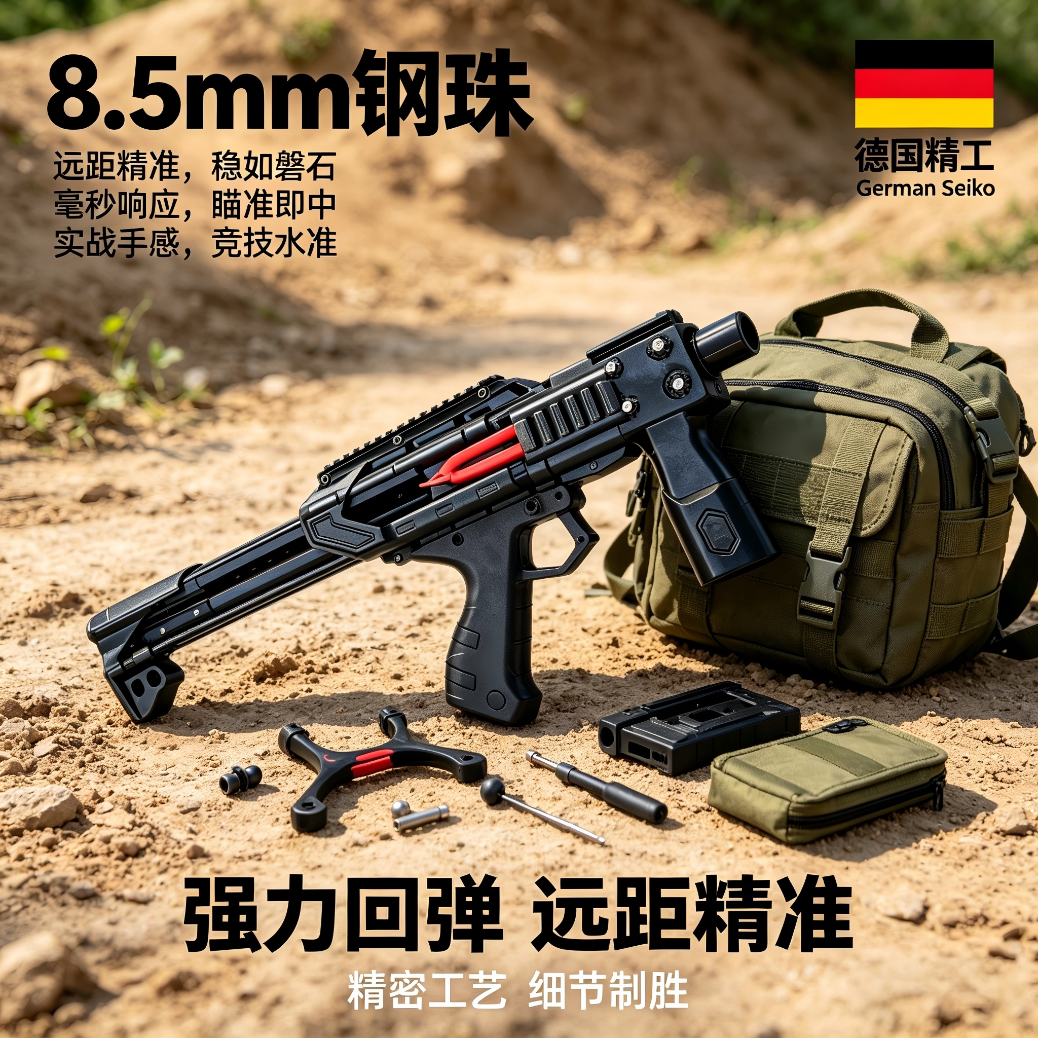 雷神成人枪式弹弓精准射击户外图片