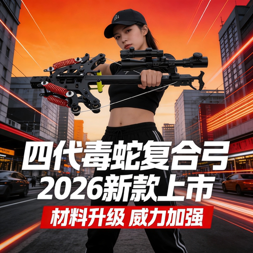 毒蛇复合弓40反曲连发激光精准