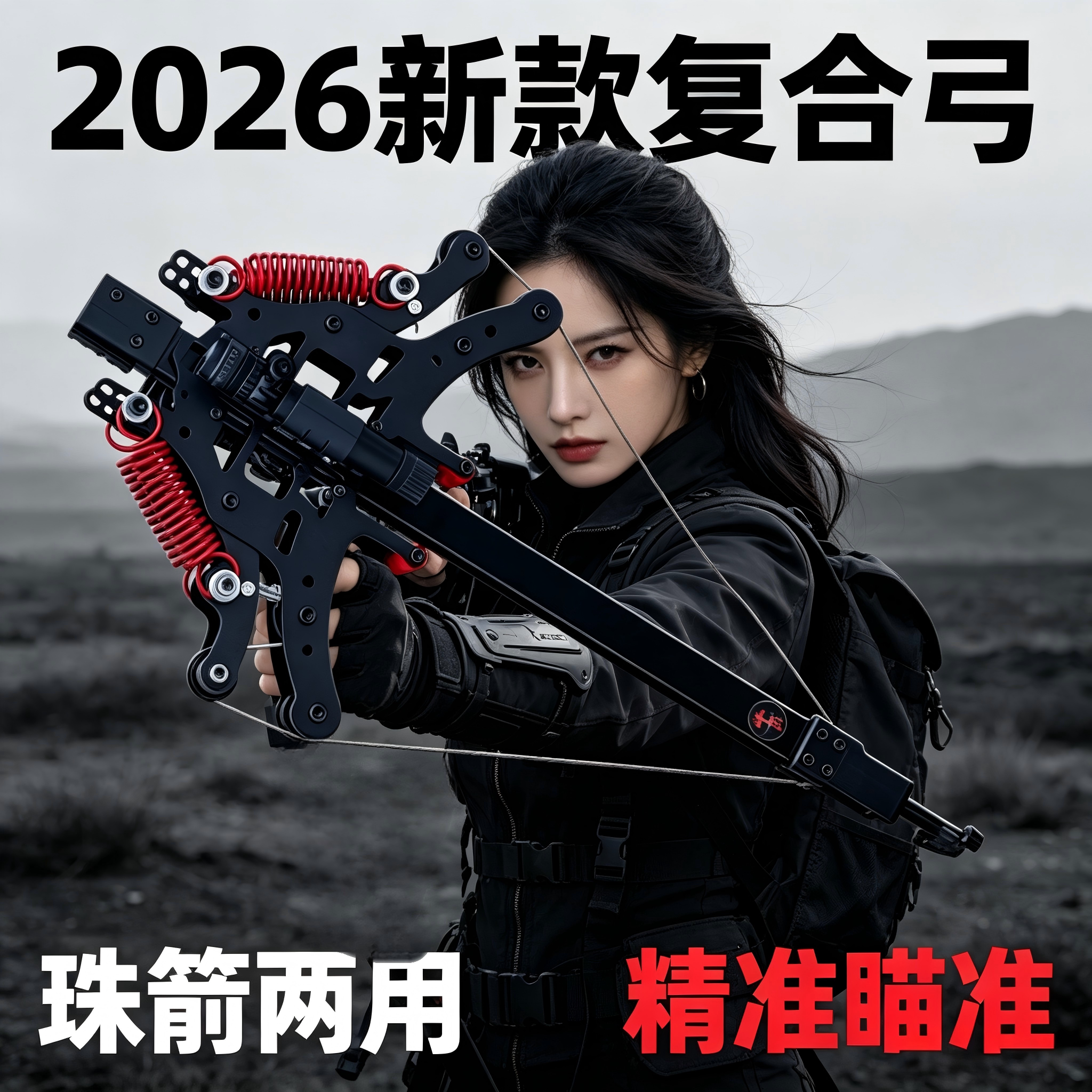 毒蛇连发钢珠弹弓户外成人玩具