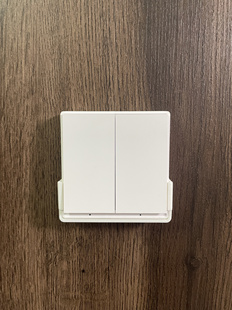 适配aqara绿米D1E1无线双键开关支架墙壁支架贴墙支架86盒带背胶