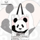 卡通可爱布包单肩包 Pandamomo 香香 印花环保袋 原创大熊猫提袋