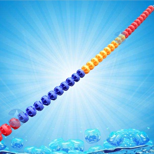 Ф15cm六棱形25米泳道线（带挂勾），分道线，水线 泳池设备