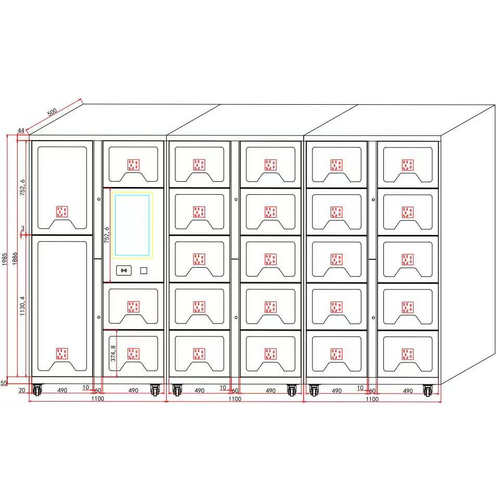 RFID智能装备柜应急抢险救援工具管理存储人脸指纹识别快速领取
