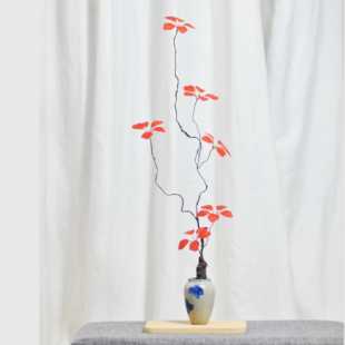 仿真绿植物客厅插花餐桌装饰仿真花摆件酒店民俗中式摆件观音莲