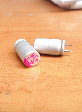 台湾 SUSCON 16V470UF 固态电容 EC 高频低阻 EC016M471E12P 6X11