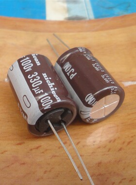 原盒 尼吉康 100V330UF PJ 高频低阻 长寿命 16X25 105度