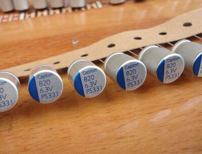 原盒台湾 CAPXON 6.3V820UF 固态 主板电容  低ESR 10*12.5 105度