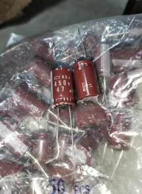 日本 黑金刚 450V47UF KXJ 高频低阻 长寿命 16X25 105度