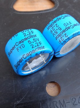 日本NEC 2.2F 5.5V SuperCapacitor 法拉电容 5.5V2.2F 28X19