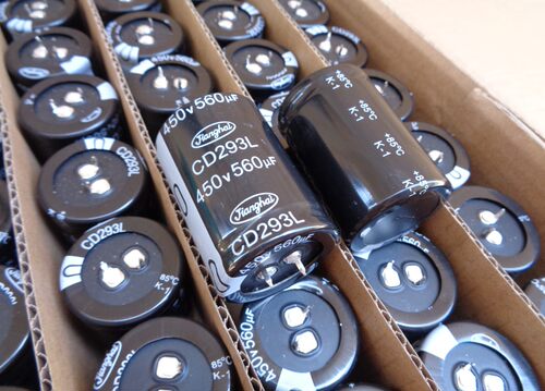 盒装 JH 江海 450V560UF 电源 电容 CD293L 560UF 450V 35*50