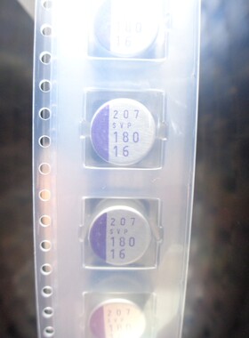 日本 三洋 16SVP180MX SANYO 固态 贴片电容 16V180UF  SVP 10*8