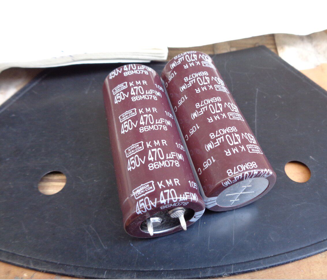 470UF 450V 原装日本黑金刚 KMR 硬脚电容 450V470UF 25X60 105度