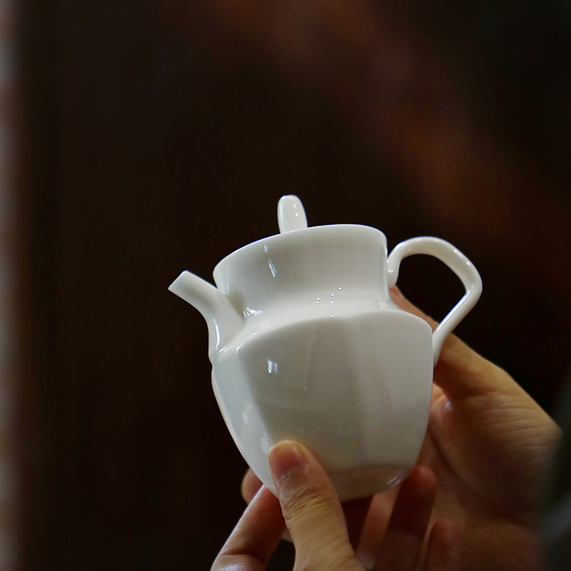 石金道功夫茶具套装家用一体新款茶壶配件白瓷日式陶瓷高端泡茶壶