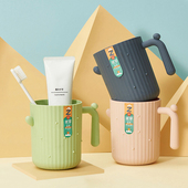 漱口杯家用简约刷牙杯子塑料儿童洗漱情侣牙刷杯套装 创意学生牙缸