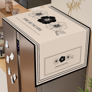 冰箱防尘罩顶盖布透气2025新款单开双开门冰柜防灰尘遮尘收纳盖巾