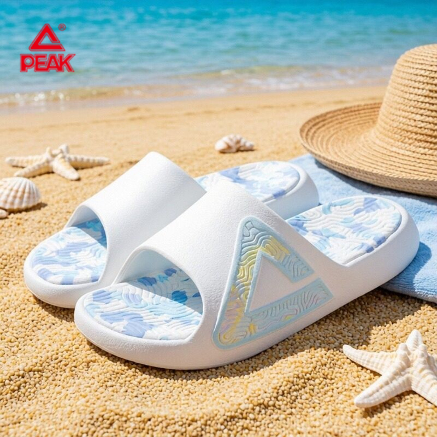 【蓝眼泪】匹克态极拖鞋男新款女夏休闲运动恢复沙滩运动篮球凉拖